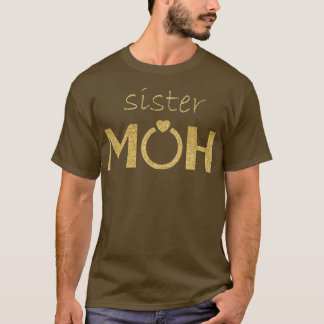 Camiseta Irmã Maid de HonorBride e Presente de Casamento de