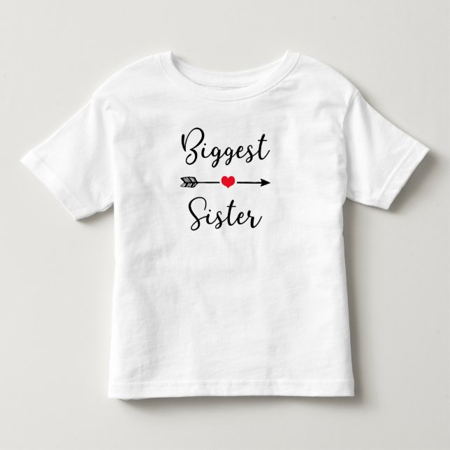 Camiseta Irmã Maior ~ Designs de Irmã (Frente)