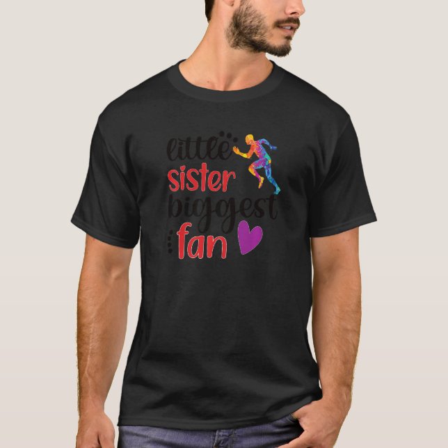 Camiseta Irmã Maior Irmã Da Faixa De Ventiladores E Irmã De (Frente)