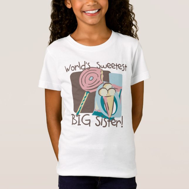 Camiseta Irmã mais doce do mundo (Frente)
