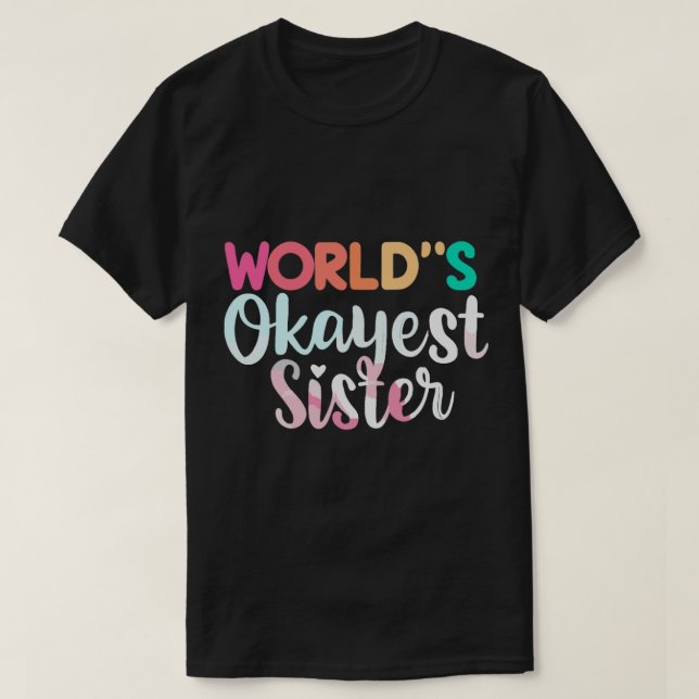 Camiseta irmã mais nova do mundo (2) (Frente do Design)