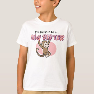 Camiseta Irmã mais velha a ser macaco
