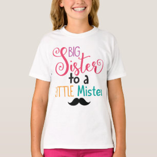 Camiseta Irmã mais velha a um senhor pequeno Miúdo T Cami