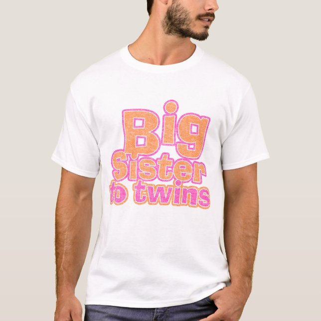 Camiseta Irmã mais velha aos gêmeos (Frente)