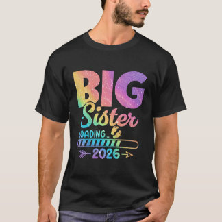 Camiseta Irmã Mais Velha Carregando 2026 Promovida a Irmã M