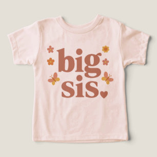 Camiseta Irmã Mais Velha Criança•Presente Nova Irmã•Boho I