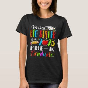 Camiseta Irmã Mais Velha Divertida e Orgulhosa de uma Gradu