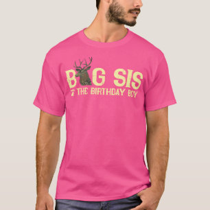 Camiseta Irmã Mais Velha Do Caçador De Cervos Camuflado Do