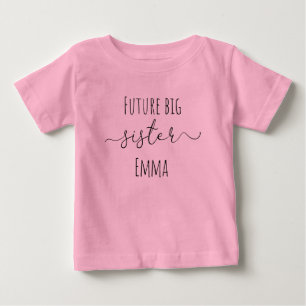 Camiseta Irmã mais velha do futuro + nome