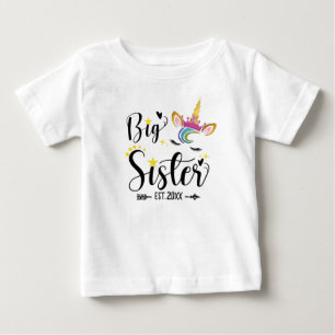 Camiseta Irmã Mais Velha EST.2022, unicórnio