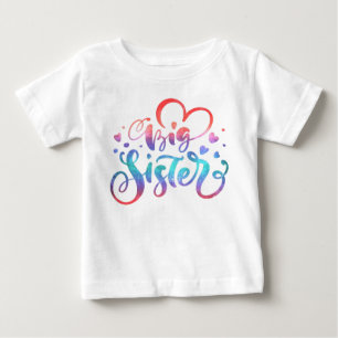 Camiseta Irmã Mais Velha, Irmãos Coloridos