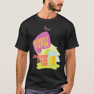Camiseta Irmã mais velha Lemon Stand CEO Lemonade Lover