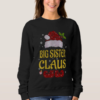Camiseta Irmã Mais Velha Natal Família de Pijama Combinando