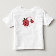 Camiseta Irmã Mais Velha - Tema Joaninha