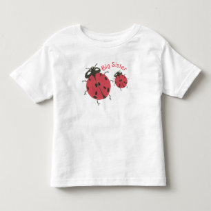 Camiseta Irmã Mais Velha - Tema Joaninha