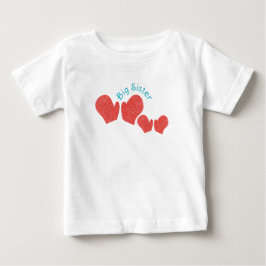Camiseta Irmã Mais Velha - Tema Luvas Vermelhas