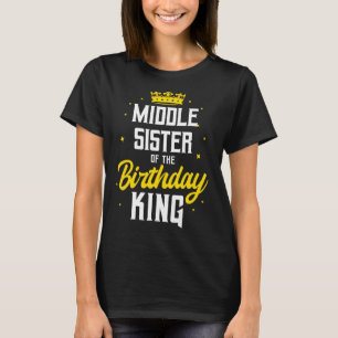 Camiseta Irmã Média Da Coroa Do Partido Rei Bda