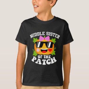 Camiseta Irmã Média Pumpkin Do Dia das Bruxas Divertidas