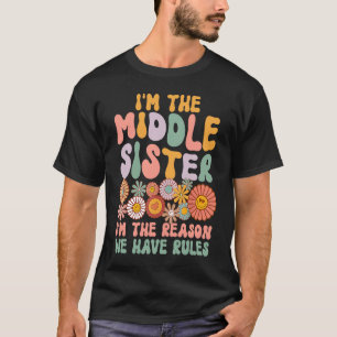 Camiseta Irmã Média, sou a razão de termos regras Matchi