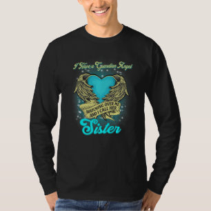 Camiseta Irmã Meu Anjo no Céu Lembrando Irmã Memor