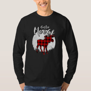 Camiseta Irmã Moose Vermelho Xadrez Búfalo Correspondente F