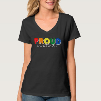 Camiseta Irmã Orgânica Rainbow Pride Month Love Support Lgb