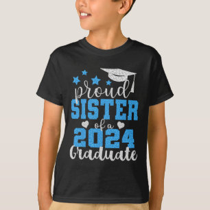 Camiseta Irmã Orgulhosa De 2024 Formando Incrível Colle