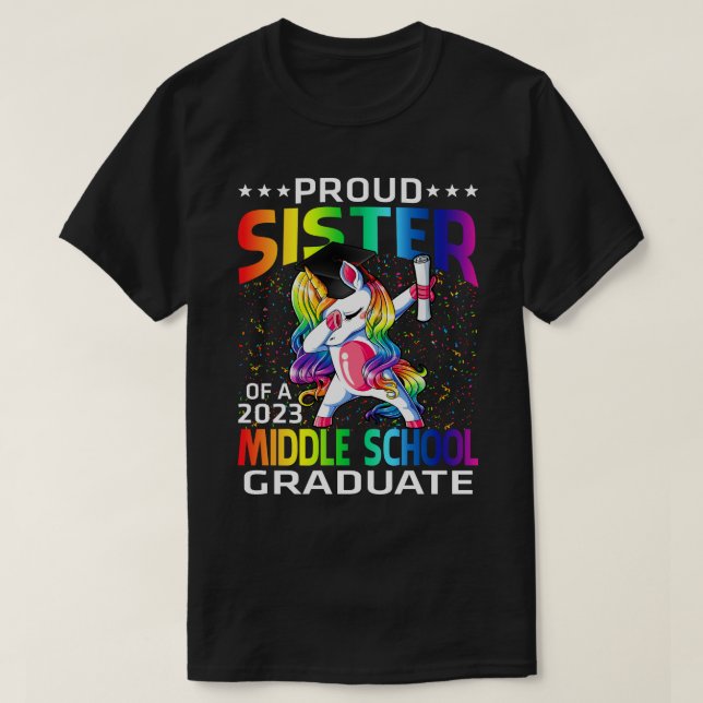 Camiseta Irmã Orgulhosa De Um Formando Da Escola Central De (Frente do Design)