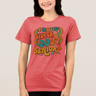 Camiseta Irmã Orgulhosa De Um Veterano De 2027.