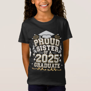 Camiseta Irmã Orgulhosa De Uma Formatura De Graduada Em 202