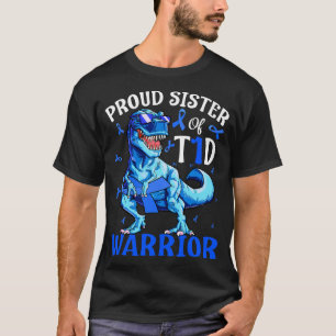 Camiseta Irmã Orgulhosa Do Guerreiro T1D Da Diabetes Tipo 1