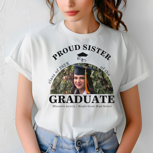 Camiseta Irmã Orgulhosa do Mais velho Formando (Criador carregado)