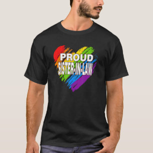 Camiseta Irmã Orgulhosa Na Lei Lgbt Orgulho gay Women