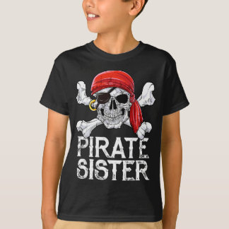 Camiseta Irmã Pirata Jolly Roger Flag Skull & Crossbones