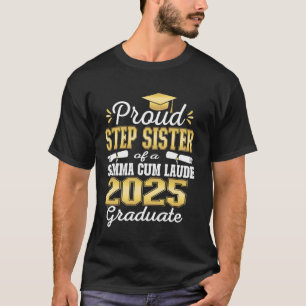 Camiseta Irmã postiça orgulhosa Turma Summa Cum Laude 2025