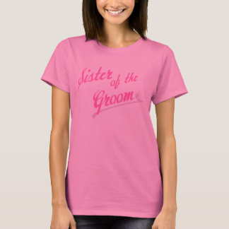 Camiseta Irmã rosa do noivo