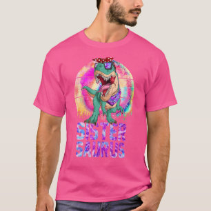 Camiseta Irmã Sistersaurus Rex Dinosaur Mat Família Surus