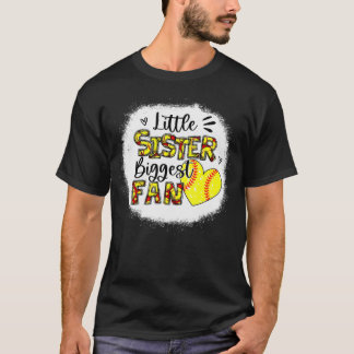 Camiseta Irmã Softball Irmã Menina Maior Ventiladora