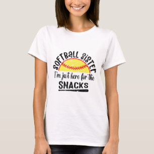 Camiseta Irmã Softll Só Está Aqui Para Os Lanches Engraçado