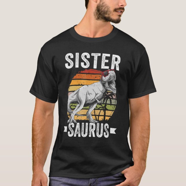 Camiseta Irmã Surus Dinosaur Sistersaurus Matchin (Frente)