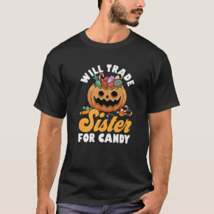Camiseta Irmã Trocará Para Os Irmãos Da Família Candy Feliz