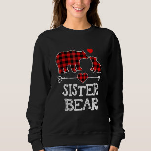 Camiseta Irmã Urso, Xadrez Vermelho Buffalo Irmã Urso Pajam