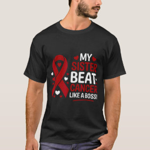 Camiseta Irmã venceu o câncer como uma chefe mieloma múltip