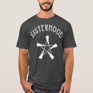Camiseta Irmandade Broomstick Pentagram bruxa Cheeky