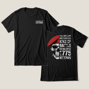 Camiseta Irmandade de Artilharia de Campo Veterano Caveira