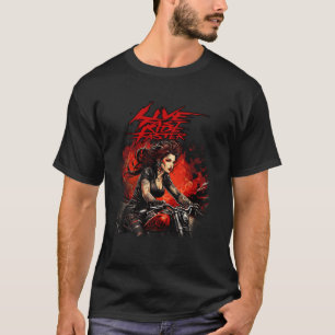 Camiseta Irmandade de Motociclistas Estrada Aberta Cavalo d