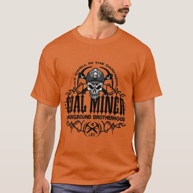 Camiseta Irmandade subterrânea do COAL MINER (Frente)