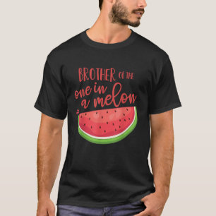 Camiseta Irmão Aniversário Um em um Tema Melão Melancia B