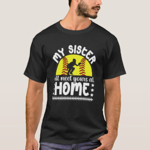 Camiseta Irmão Apanhador de Softbol Irmão Engraçado de Um A