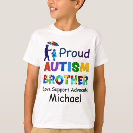 Camiseta Irmão Autismo Orgulhoso